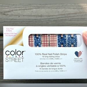 NEW Color Street Snowman’s Land Plaid Nail Polish Strips • Limited Edition ☃️